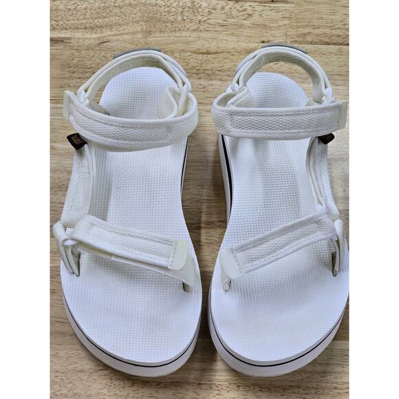 TEVA FLATFORM UNIVERSAL MASH WOMEN SANDALS BRIGHT WHIT US 10 UK 8 EU 41 - Picture 1 of 7
